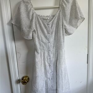 Sienna Sky White and Black Mini Dress